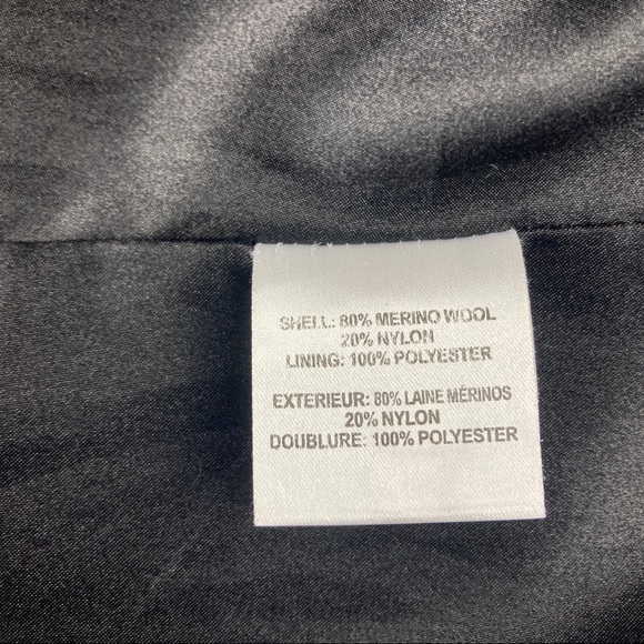 Kristen Blake Women's Coat Merino Wool Blend Double Breasted Black Size 6 - Picture 11 of 16